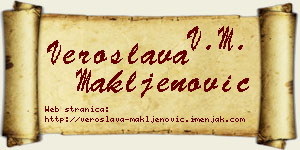 Veroslava Makljenović vizit kartica